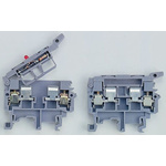 Entrelec M Series Grey Fused DIN Rail Terminal, 4mm², Screw Termination, Fused