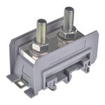 Entrelec SNA Series Grey DIN Rail Terminal Block, 70mm², Single-Level, Bolt Termination