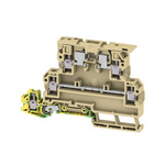 Weidmuller KDKS Series Beige Fused DIN Rail Terminal, Double-Level, Screw Termination, Fused