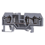 Wago 281 Series Grey Feed Through Terminal Block, 4mm², Single-Level, Cage Clamp Termination