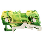 Wago 280 Series Green/Yellow Earth Terminal Block, 2.5mm², Single-Level, Cage Clamp Termination