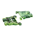 Wago 870 Series Green/Yellow Earth Terminal Block, 2.5mm², Single-Level, Cage Clamp Termination