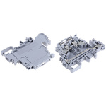 Entrelec M Series Grey Fused DIN Rail Terminal, 4mm², Double-Level, Screw Termination, Fused