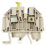 Weidmuller W Series Brown Disconnect Terminal Block, 4mm², Single-Level, Screw Termination