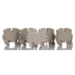 Weidmuller ZDUA Series Dark Beige DIN Rail Terminal Block, 2.5mm², Single-Level, Feed Through Termination, ATEX, IECEx