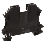 Weidmuller WDU Series Black Standard Din Rail Terminal, 4mm², Single-Level, Screw Termination, ATEX