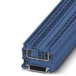Phoenix Contact ST 1.5 BU Series Blue DIN Rail Terminal Block, 0.08 → 1.5mm², Single-Level, Spring Clamp