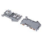 Phoenix Contact PT 2.5-TWIN Series Grey Feed Through Terminal Block, 0.14 → 4mm², Single-Level, Push In