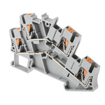 Phoenix Contact PTTBS 2.5 Series Grey Double Level Terminal Block, 0.14 → 4mm², Double-Level, Push In