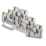 Phoenix Contact PT 2.5-PE/L/L Series Grey Multi Level Terminal Block, 0.14 → 4mm², Triple-Level, Push In