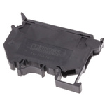 Phoenix Contact UK Series Black Fused DIN Rail Terminal, Single-Level, Screw Termination, Fused