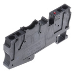 Phoenix Contact ST 4-FSI/C-LED 24 Series Black Fused DIN Rail Terminal, Single-Level, Spring Clamp Termination