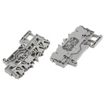 Wago TOPJOB S, 2002 Series Grey Feed Through Terminal Block, 2.5mm², Single-Level, Push-In Cage Clamp Termination,