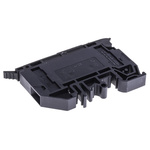 Weidmuller W Series Black Fused DIN Rail Terminal, Single-Level, Screw Termination