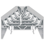 Weidmuller P Series Grey DIN Rail Terminal Block, 1.5mm², Quadruple-Level, Push In Termination