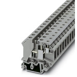 Phoenix Contact UK 10-PLUS Series Grey Fused DIN Rail Terminal, Double-Level, Screw Termination