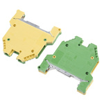 Wieland WK Series Green/Yellow Feed Through Terminal Block, Single-Level, Screw Termination