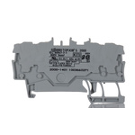 Wago TOPJOB S, 2000 Series Grey Feed Through Terminal Block, 1mm², Single-Level, Push-In Cage Clamp Termination, ATEX,