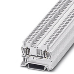 Phoenix Contact ST 2.5 WH Series White Feed Through Terminal Block, 2.5mm², Single-Level, Spring Clamp Termination