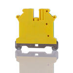 Phoenix Contact USLKG 5-1 Series Green, Yellow Feed Through Terminal Block, 0.2 → 6mm², Single-Level, Screw