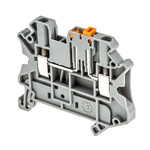 Phoenix Contact UT 2.5-MT Series Grey Knife Disconnect Terminal Block, 2.5mm², Single-Level, Screw Termination