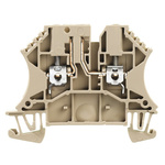 Weidmuller W Series Beige Disconnect Terminal Block, 2.5mm², Single-Level, Screw Termination