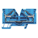Weidmuller P Series Blue Feed Through Terminal Block, 2.5 → 16mm², Single-Level, Push In Termination