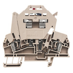 Weidmüller Z Series Beige Fused DIN Rail Terminal, Single-Level, Clamp Termination, Fused