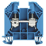 Weidmüller W Series Blue Feed Through Terminal Block, Single-Level, Screw Termination