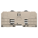 Weidmuller WFF Series Dark Beige DIN Rail Terminal Block, 6 → 150mm², Single-Level, Bolt Termination