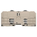 Weidmuller WFF Series Dark Beige DIN Rail Terminal Block, 25 → 240mm², Single-Level, Bolt Termination