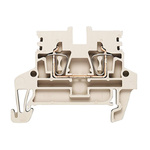 Weidmuller Z Series Beige Feed Through Terminal Block, 0.5 → 4mm², Single-Level, Clamp Termination