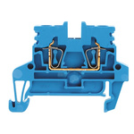 Weidmuller Z Series Blue Feed Through Terminal Block, 0.5 → 4mm², Single-Level, Clamp Termination