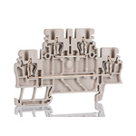 Weidmuller Z Series Beige Feed Through Terminal Block, 1.5mm², Double-Level, Clamp Termination