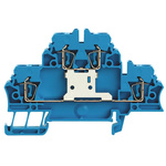 Weidmüller Z Series Blue Feed Through Terminal Block, 2.5mm², Double-Level, Clamp Termination