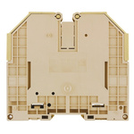 Weidmuller W Series Dark Beige Feed Through Terminal Block, Single-Level, Screw Termination