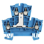 Weidmuller W Series Blue Double Level Terminal Block, 2.5mm², Double-Level, Screw Termination