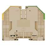 Weidmuller W Series Green, Yellow DIN Rail Terminal Block, 16 → 120mm², Single-Level, Screw Termination