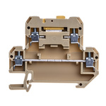 Weidmuller SAK Series Beige Disconnect Terminal Block, Double-Level, Screw Termination
