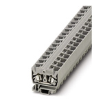 Phoenix Contact MSDB 2.5 Series Grey Feed Through Terminal Block, Single-Level, Spring Clamp Termination