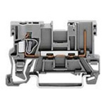 Wago 769 Series Grey Carrier Terminal Block, 4mm², Single-Level, Cage Clamp Termination