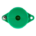 Brady 6.5mm Shackle PP Gate Valve Lockout, 64mm Attachment Point- Green
