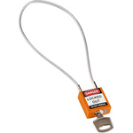 Brady 1 Lock 4.7mm Shackle Glass Fibre Reinforced Plastic Safety Padlocks- Orange