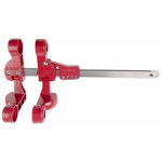 Brady 7mm Shackle Aluminium, Stainless Steel Pipe Blind Lockout, 76mm Attachment Point- Red