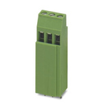 Phoenix Contact MKKDSH 3/ 3 Series Green DIN Rail Terminal Block, Single-Level, Screw Termination