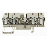 Weidmuller ZDU Series Blue Feed Through Terminal Block, Single-Level, Clamp Termination