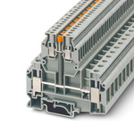 Phoenix Contact UKKB 10/2.5-PV Series Grey Double Level Terminal Block, 10mm², Double-Level, Screw Termination