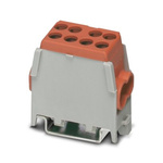 Phoenix Contact UDB 2X25/16 BN Series Brown Terminal Block, 25mm², 1-Level, Screw Termination