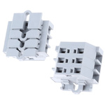 Wago 261 Series Grey Terminal Strip, 2.5mm², Single-Level, Cage Clamp Termination