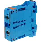 Wago 285 Series Blue Feed Through Terminal Block, 95mm², Single-Level, Power Cage Clamp Termination